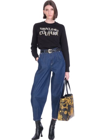 Versace Jeans Couture Sweatshirt In Black Cotton