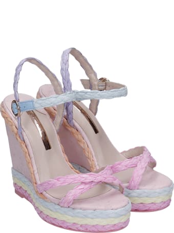 Sophia Webster Ines Wedges In Multicolor Leather