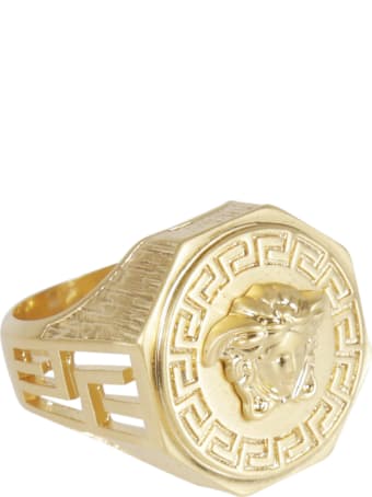 Versace Embossed Medusa Head Ring