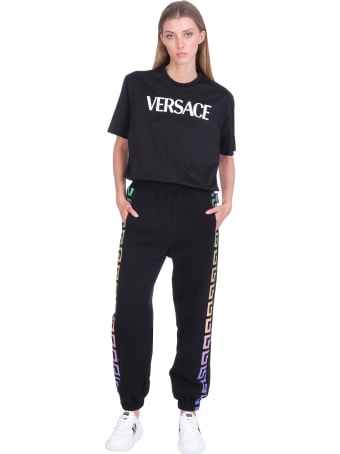 Versace Pants In Black Cotton