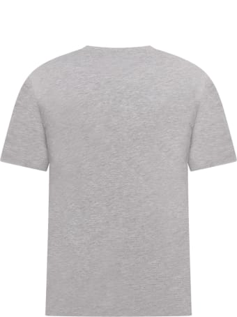 Natasha Zinko Grey T-shirt For Boy With Neon Green Print