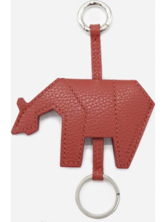 Zanellato Leather Key Ring With Tone-on-tone Stitching