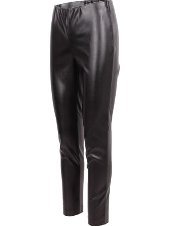 Ermanno Firenze Faux Leather Trousers