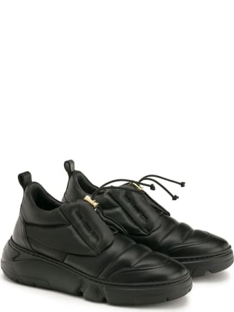 Attilio Giusti Leombruni Agl D938012pg Black Leather Venus Sneakers