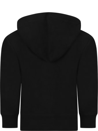 Ralph Lauren Black Sweatshirt For Kids With Pony Logo