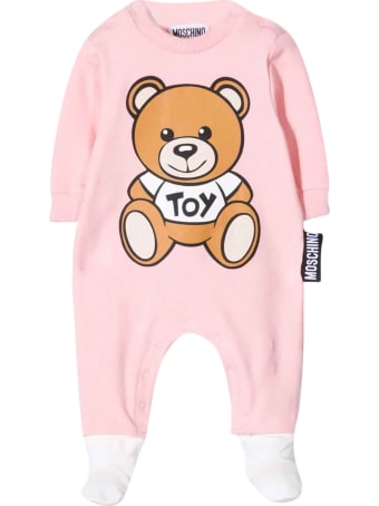 Moschino Pink Newborn Onesie