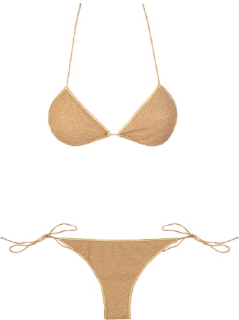 Oseree Gold Lumiere Two Piece Bikini