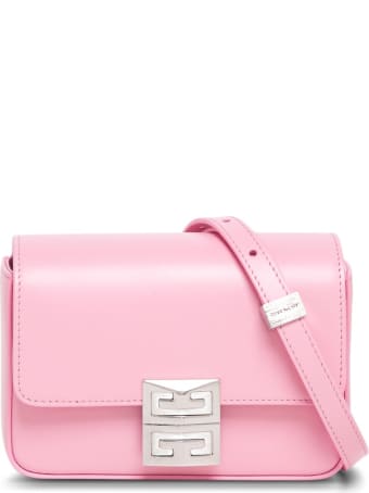 Givenchy Crossbody Bag In Pink Leather With 4g Buckle