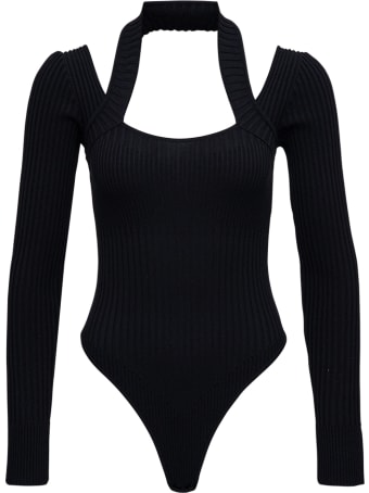 Andrea Adamo Black Body In Wool Blend