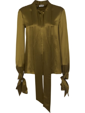 Saint Laurent Tied Cuff Detail Top