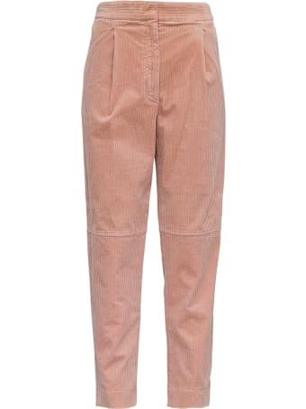 Antonelli Titano Pink Velvet Trousers