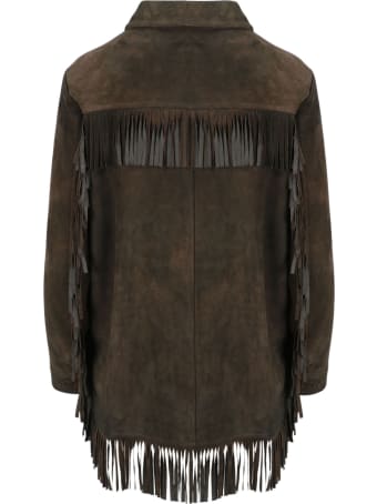Salvatore Santoro Suede Jacket With Fringes