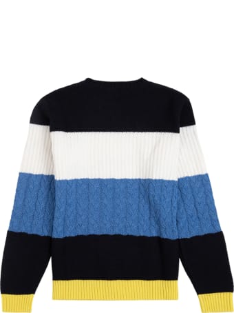 Il Gufo Multicolor Striped Wool Sweater