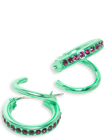 Panconesi Stellar Green Silver Earrings