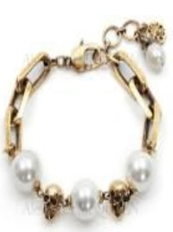 Alexander McQueen Chain Peral Bracelet