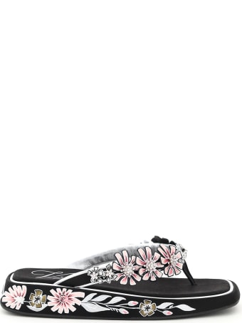 Roger Vivier Vivier Slide Blossom Mules 35