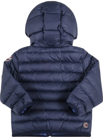 Colmar Blue Jacket For Baby Boy With Logo