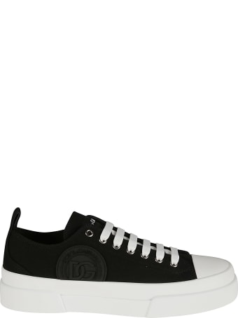 Dolce & Gabbana Embossed Logo Sided Sneakers