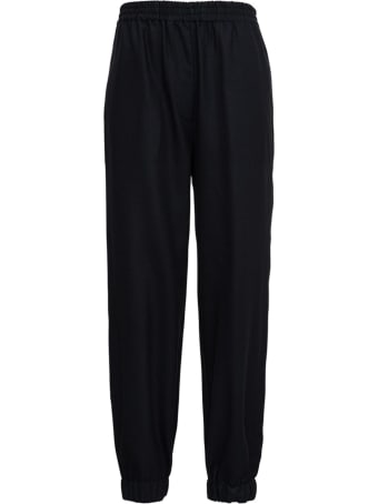 Jucca Black Stretch Wool Pants