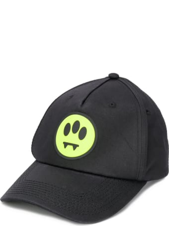 Barrow Smiley Hat In Black Cotton