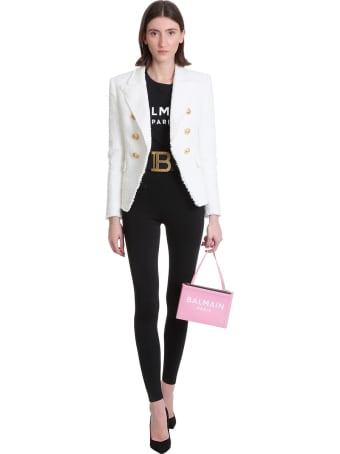 Balmain T-shirt In Black Cotton