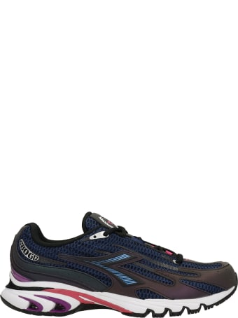 Diadora Mythos Sneakers In Blue Synthetic Fibers