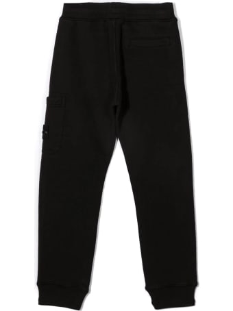 Stone Island Black Cotton Track Pants