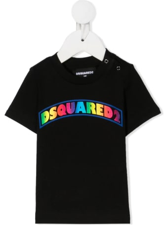 Dsquared2 Newborn Black D2kids Colored T-shirt