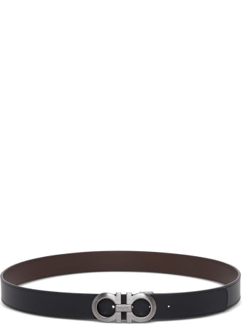 Salvatore Ferragamo Reversible Gancini Leather Belt
