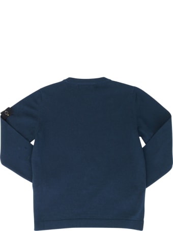 Stone Island Junior L/s Sweater W/logo