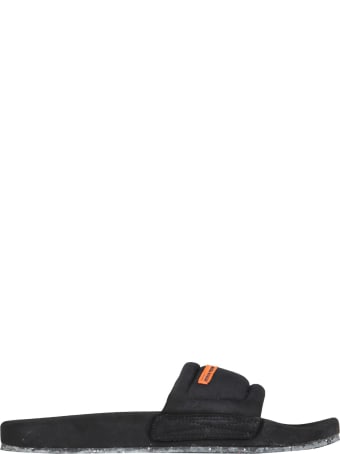 HERON PRESTON Slide Sandals With Logo Label