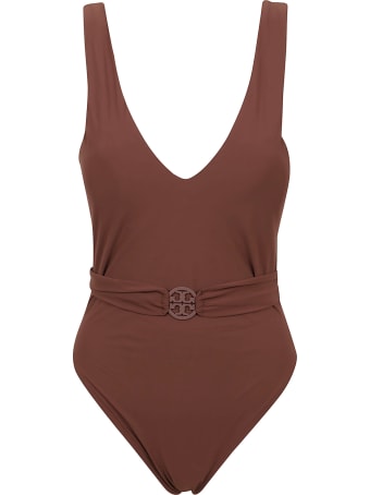 Tory Burch Miller Plunge One Piece