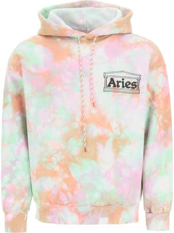 Aries Temple Logo Tie-dye Hoodie