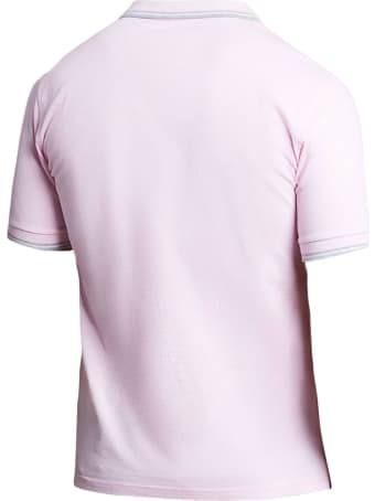 Fay Pink Cotton Polo Shirt