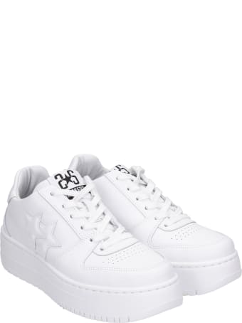 2Star Sneakers In White Leather