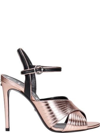 Gucci Sandals In Rose-pink Leather