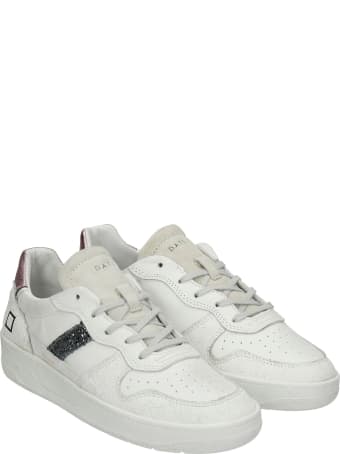 D.A.T.E. Court 2.0 Sneakers In White Leather