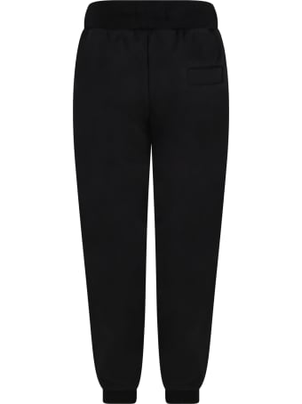 Les Hommes Black Sweatpant For Boy