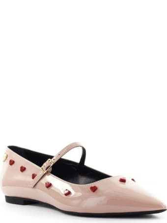 Love Moschino Nude Pink Ballet Flat