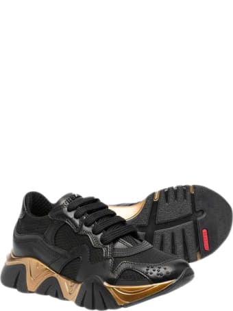 Young Versace Metallic Sneakers