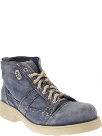 OXS Frank 1000 - Lace-up Ankle Boot In Canvas
