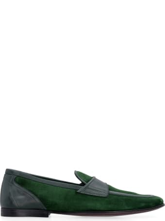 Dolce & Gabbana Suede And Leather Loafers
