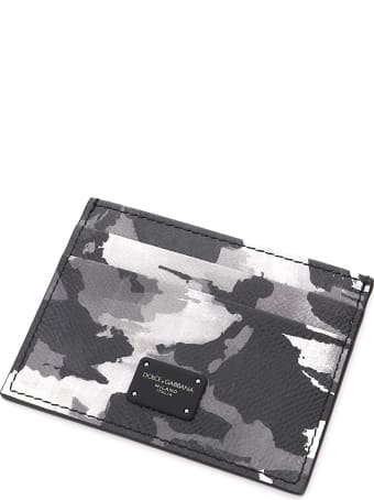 Dolce & Gabbana Camouflage Print Card Holder