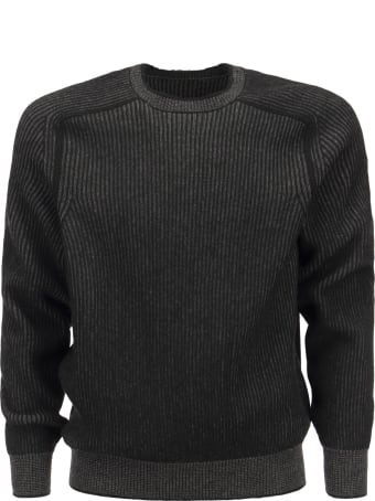 Sease Dinghy - Ribbed Cashmere Reversible Crew Neck Sweater