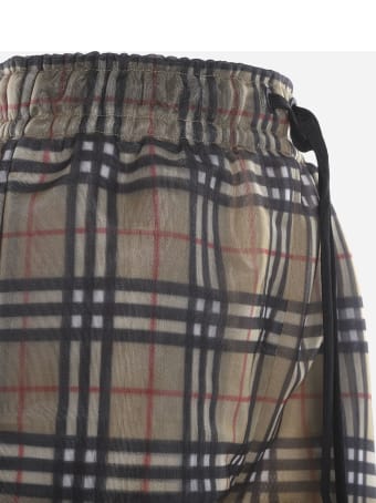 Burberry Shorts With All-over Vintage Check Motif