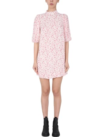Ganni Floral Print Midi Dress