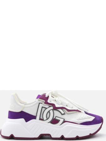 Dolce & Gabbana Daymaster Sneakers In Nylon With Leather Inserts