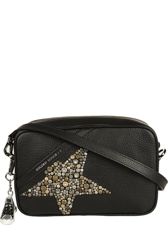 Golden Goose Star Bag Hammered Leather Body Studded Star