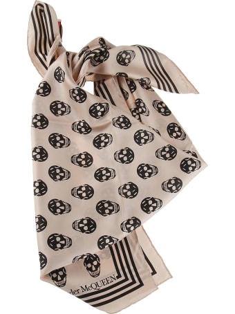 Alexander McQueen Ca Biker Twill Scarf