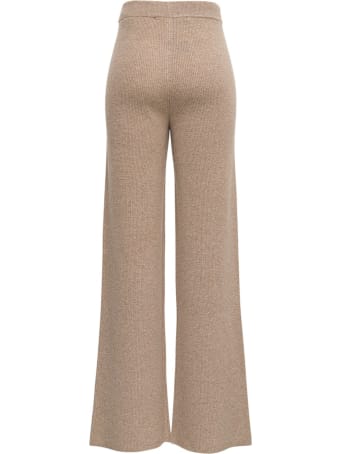Federica Tosi Cashmere And Wool Beige Trousers